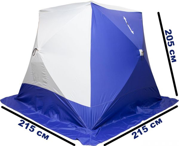 Зимняя палатка СТЭК КУБ-3 трёхслойная дышащая